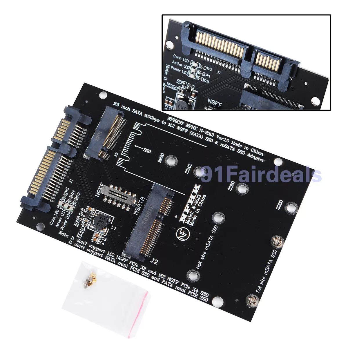 mSATA SSD to 2.5' SATA Adapter Converter - Drive Adapters and Drive  Converters, Hard Drive Accessories