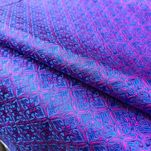 Jacquard Fabric Tapestry Damask Satin Floral Dyed Cushion Cover Kimono Patchwork - Picture 7 of 22
