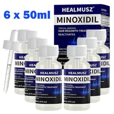 6 Pack Minoxidil 5% Extra Strength Men Hair Regrowth Treatment 6 Month Supply