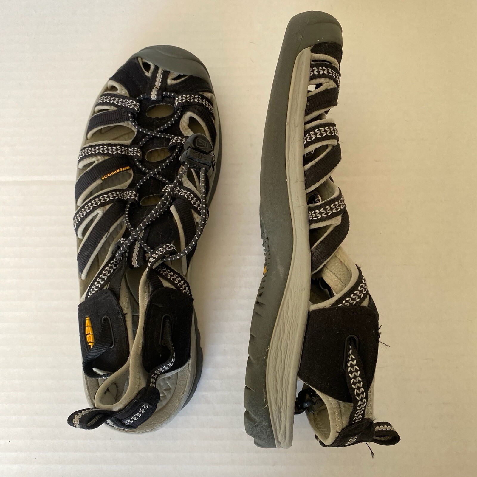 Keen Newport H2 scarpe acqua donna 9 escursionismo nero grigio giallo sandali outdoor