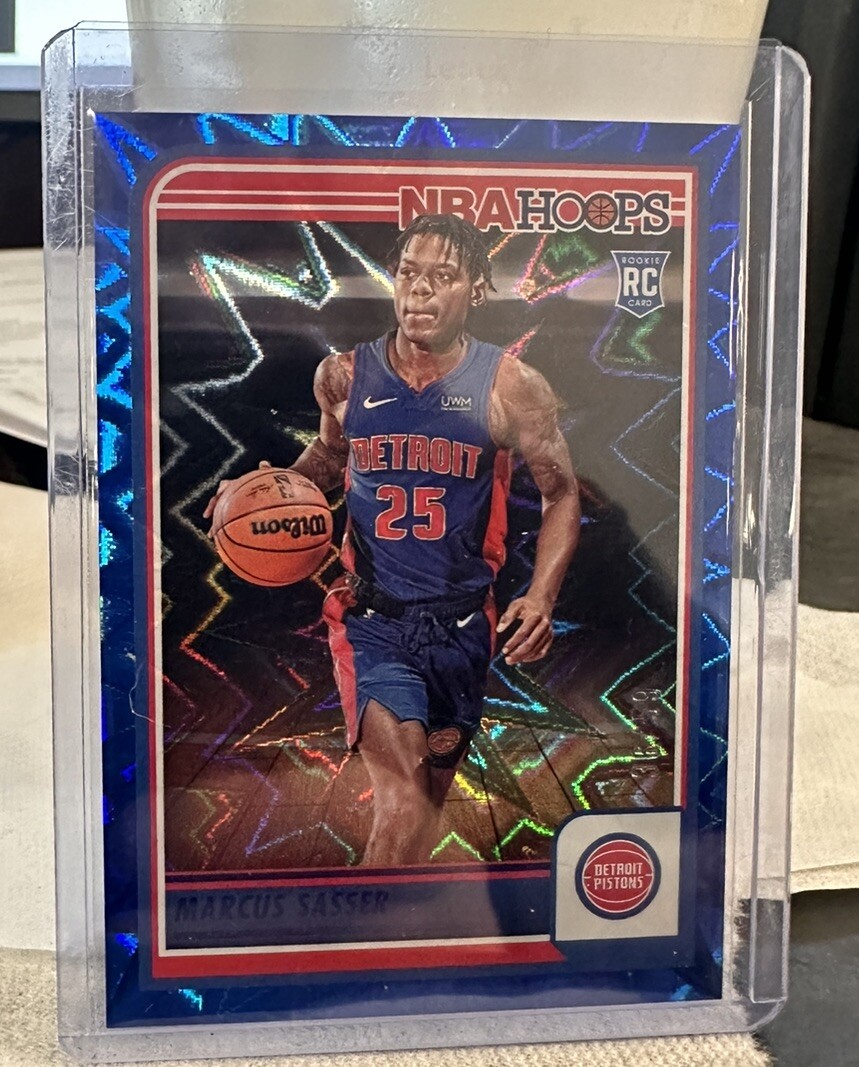 2023-24 Panini NBA Hoops - Rookies Blue Explosion #260 Marcus Sasser /59 (RC)