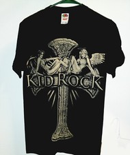 VINTAGE Kid Rock Black T-Shirt Rock N Roll Revival 2008 tour Mens Small New v