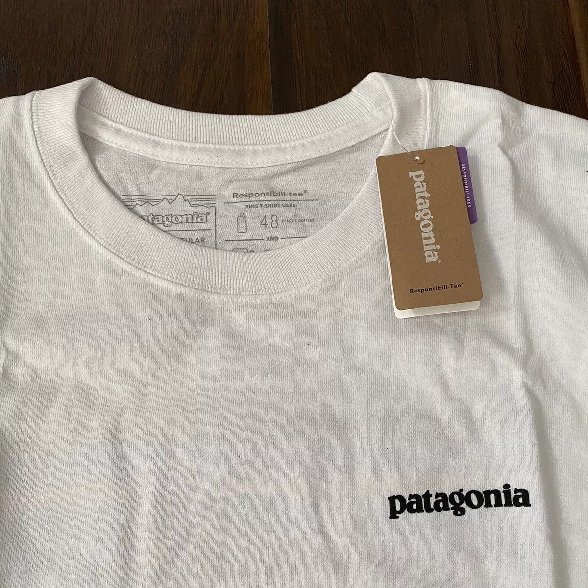 New with Tag Patagonia Long sleeve white tshirt Size XL Regular