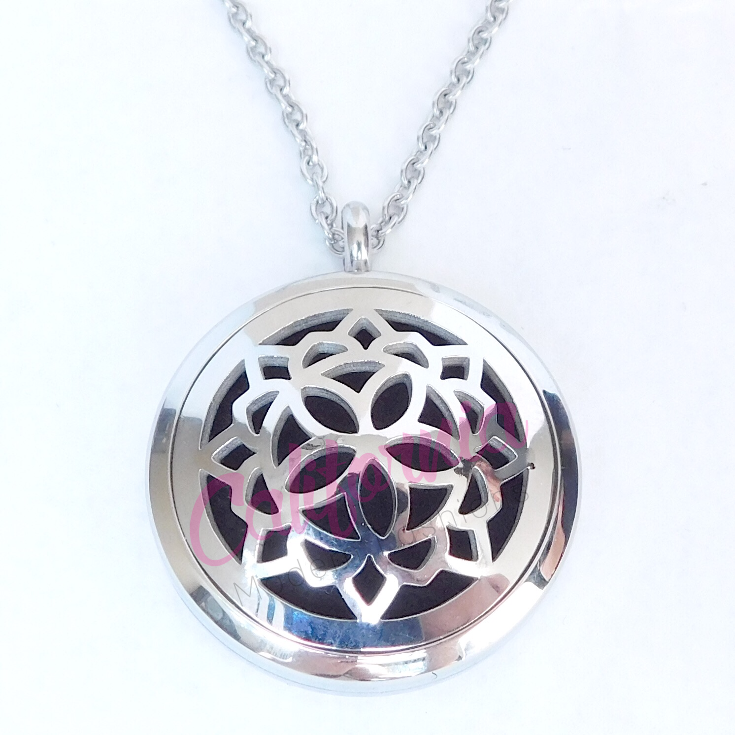 Aromatherapy Essential Oil Diffuser Necklace Pendant Stainless Steel ...