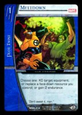 VS System: Meltdown [Played] VS: Marvel Knights TCG CCG Classic Marvel DC DH Dar