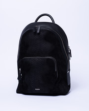 Tumi Matteo Black Textured Leather Backpack