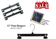 Clothes Hangers - Heavy Duty PANTS Hanger 12" 30 Qty SALE 50 off IT 36 