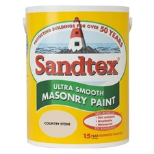 Sandtex Masonry Paint 150ml Tester Pot Ultra Smooth Country Stone