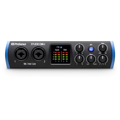 PreSonus Studio 24c Portable Ultra-High-Def USB-C Audio Interface