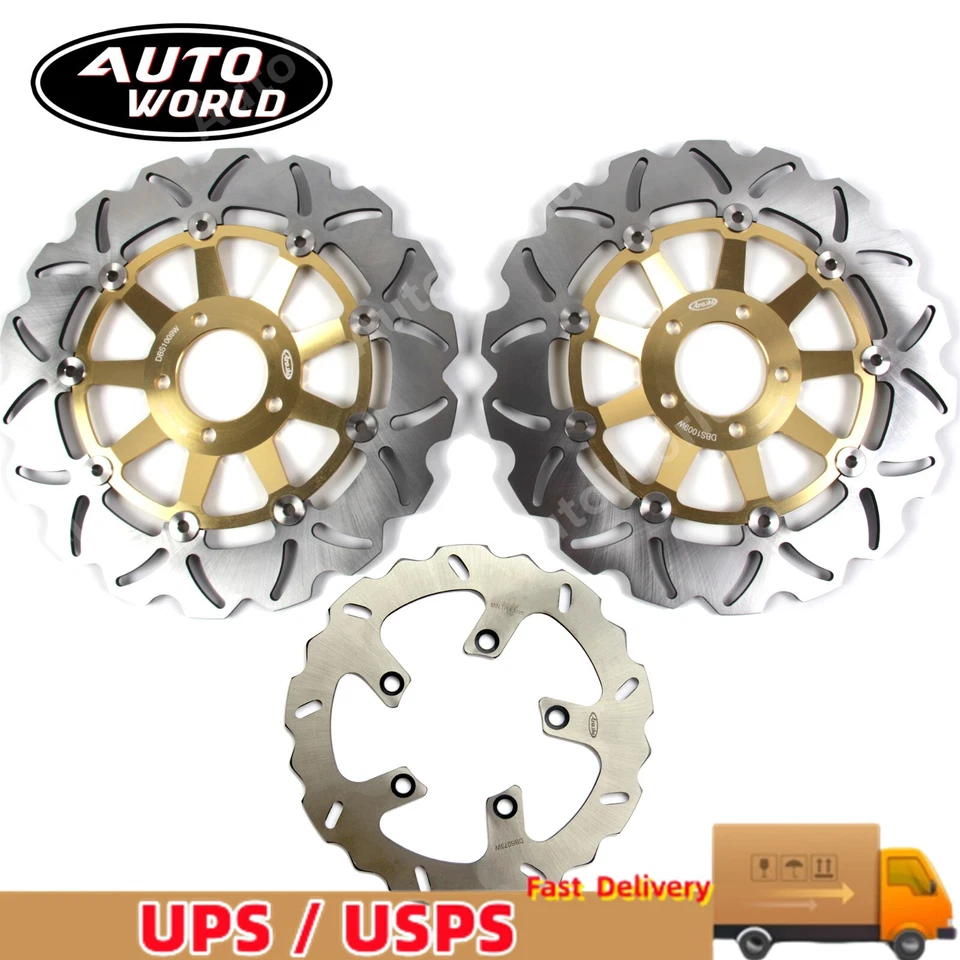 Rotor de freno delantero + trasero para Kawasaki ZRX 1200 2001 - 2006 2005 2004 2003 2002 Foto 2 de 4