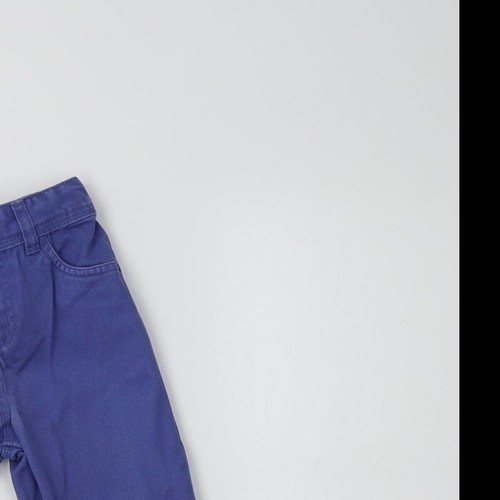 Primark Girls Blue Cotton Blend Skinny Jeans Size 5-6 Years Reg - 第 4/12 張圖片