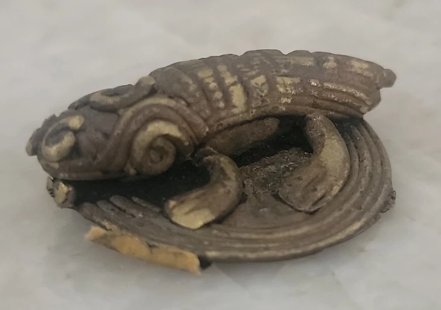 老式DHOKRA艺术印度黄铜线工作三重奏人物FOLK艺术动物10X — 第 4/4 张图片