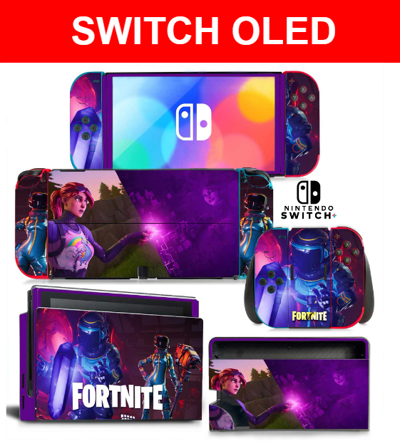 Switch Oled Decal Sticker Skin Wrap Vinyl + Controller
