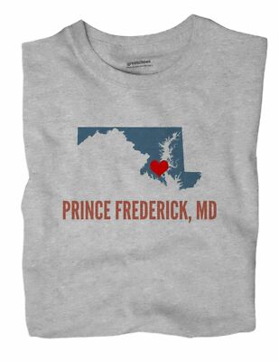Prince Frederick Maryland MD T-Shirt HEART