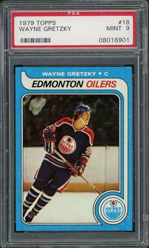 1979 Topps Wayne Gretzky Rookie #18 NHL Hockey Mint PSA 9