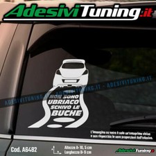 Adesivo Opel Corsa D Tuning 2006-2014 Non sono ubriaco schivo le buche - Stic...