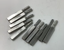 (QTY 10) Wood Lathe Square Rectangular Cutting Tool Bit Bar Fly Cutter Mill