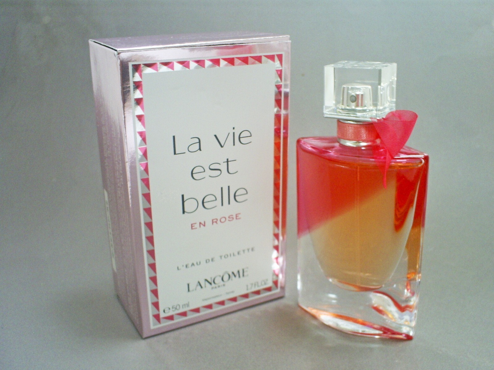 50ml SPRAY BOTTLE LANCOME LA VIE EST BELLE EN ROSE EAU DE TOILETTE SCENT PERFUME