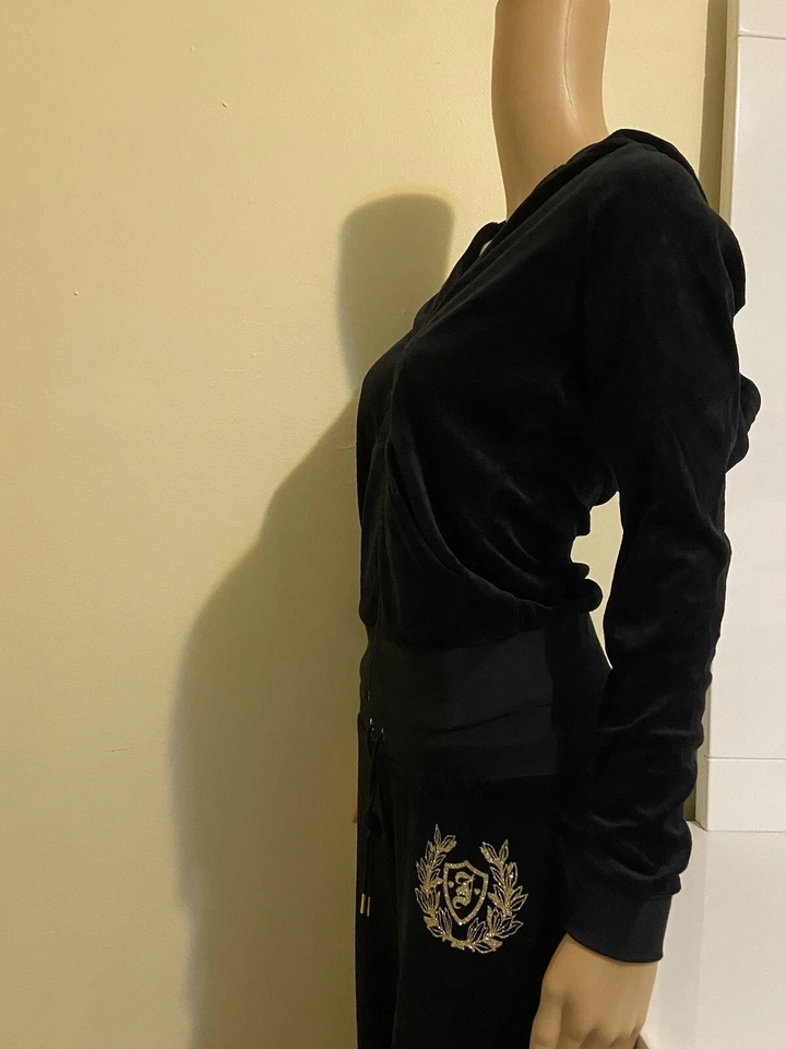 Juicy couture NEW MEDIUM Black Tracksuit Set