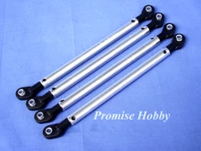 4PCS 126mm Steering & Suspension Link Linkage w/ Angled End for RC Crawler Car