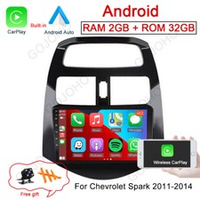 Radio de coche 9" Android 13 para Chevrolet Spark 10-15 estéreo GPS NAVEGACIÓN cámara Carplay