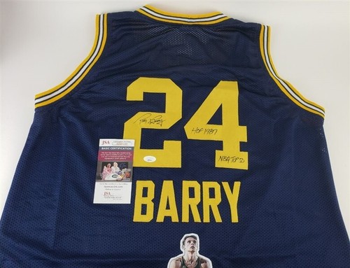 Rick Barry Signed San Francisco Warriors Jersey (JSA COA) 1975 NBA Champs - Picture 2 of 8