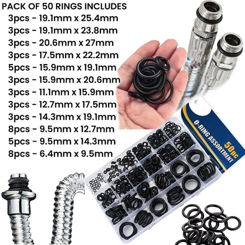 Auto Motor Quetschscheiben sortiert massiv Kupfer 200 STCK. Set Box Dichtung Flachring UK - Bild 4 von 11