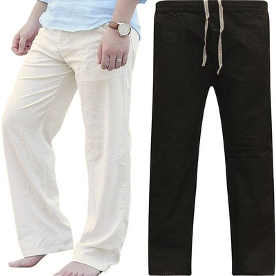 Pantaloni Di Lino Larghi Uomo on Sale, 52% OFF | www.emmaginer.com