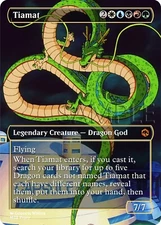MTG DBZ Shenron - Tiamat - Fanart - Borderless Style Card For EDH / Playtest