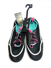 NWT Athletic Works Women Bungee Black Water Shoes Size 11