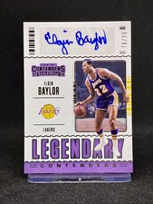 2020-21 Panini Contenders #LC-ELG Elgin Baylor Legendary Contenders Auto #/99