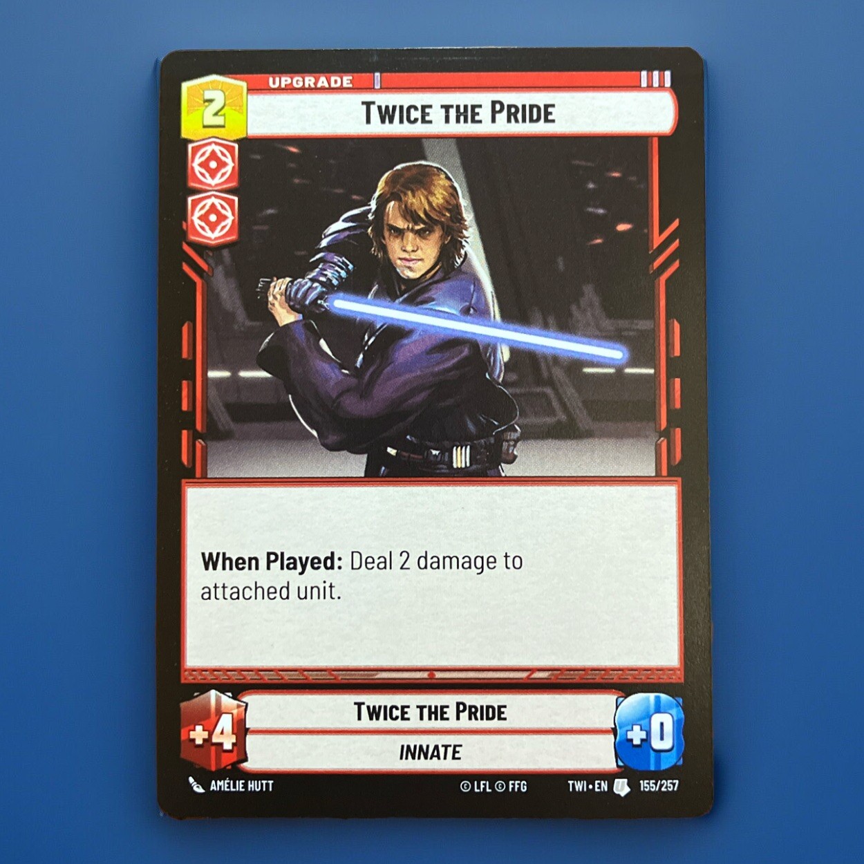 Star Wars Unlimited Twilight of the Republic Twice the Pride 155/257 TWI Upgrade