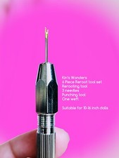 Doll Hair Reroot Tool KIT, Hair Replug, Rerooting Barbie Monster 11-16 inch Doll