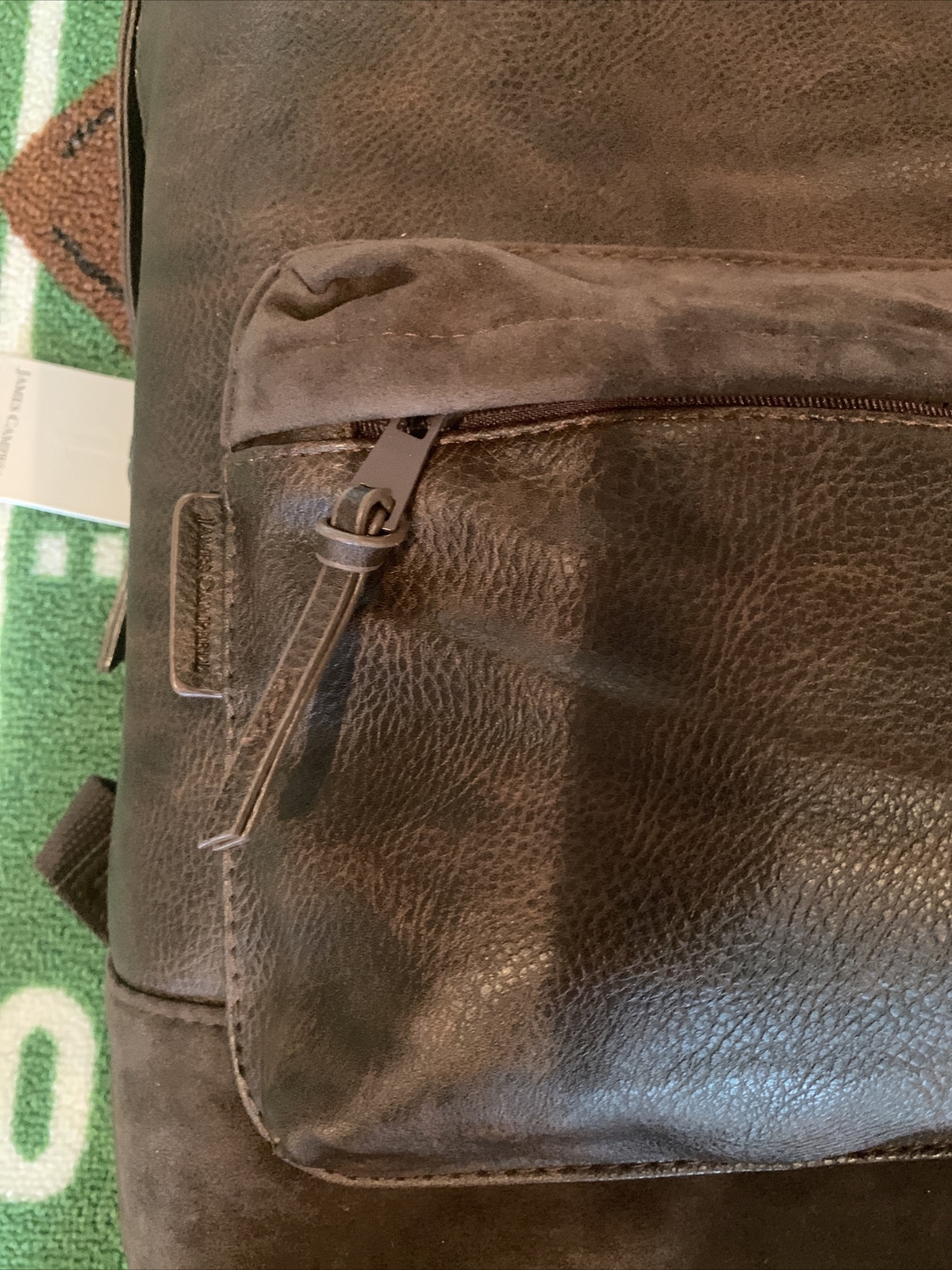 James Campbell Brown Leather Backpack SS-BP10818AQ $158 image 2