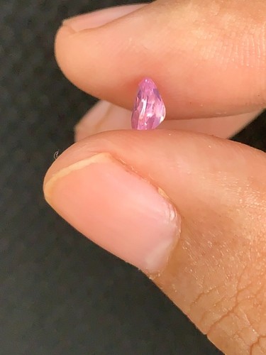 natural silky pink sapphire Vietnam, milky sapphire Luc Yen, opalescent sapphire - Picture 5 of 7