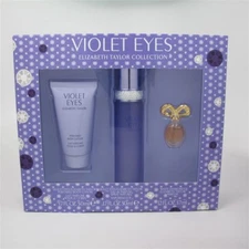 VIOLET EYES by Elizabeth Taylor 3 Pc Set: 1.7 oz EDT Spray, 1.7 oz Lotion & Mini