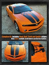 Chevrolet Camaro 2010-2015 Checkered Flag Racing Stripes Decals Choose Color