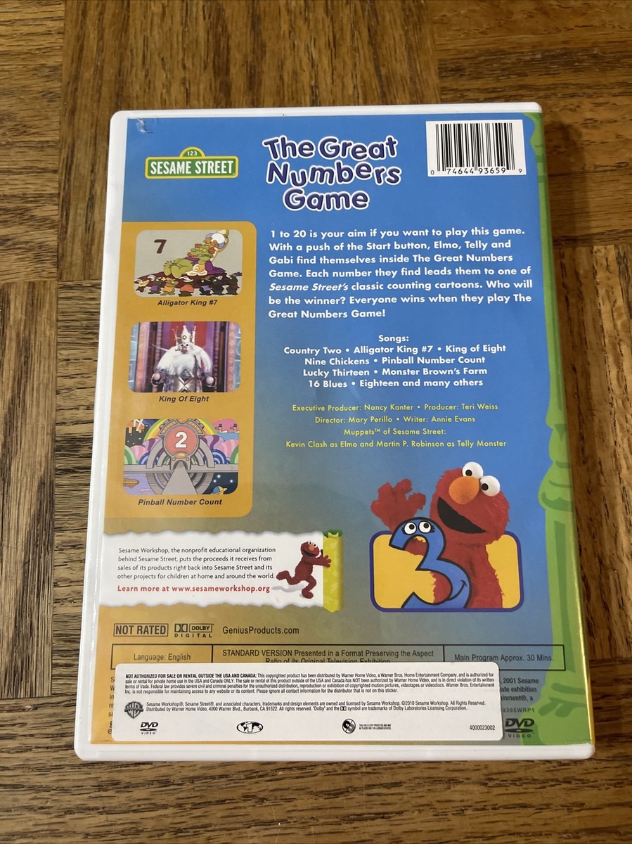 Sesame Street The Great Numbers Game DVD 74644936599| eBay