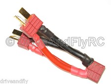 T-Plug Deans Ultra Plug EasyGrip Ridges Parallel Battery Connector Adapter Nylon