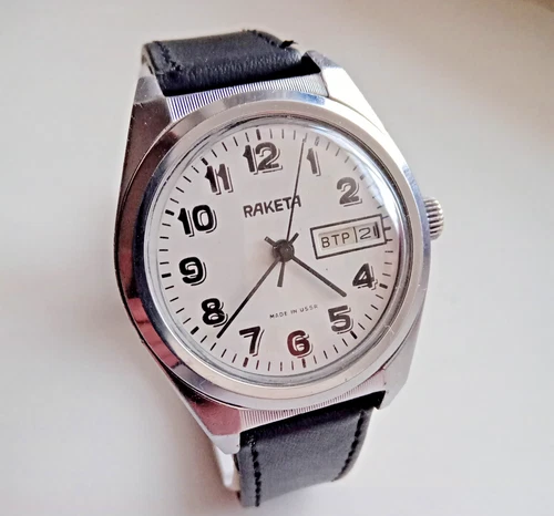 Vintage Soviet men's mechanical watch RAKETA "Rolex" Cal 2628 H. USSR.