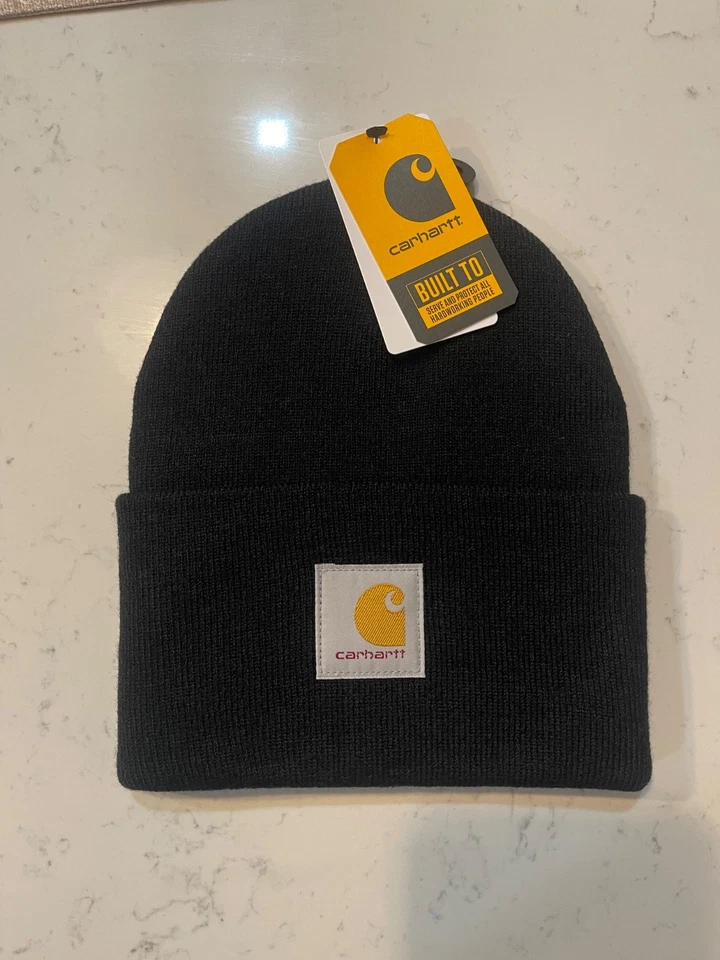 Carhartt Beanie Cuffed Winter Acrylic Hat Knit Warm WITH TAGS FREE SHIPPING - Image 2 of 4