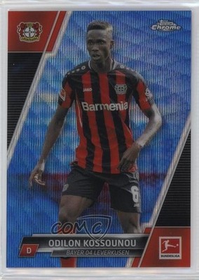 2021 Topps Chrome Bundesliga Blue Wave Refractor /150 Odilon Kossounou #68 1g9t