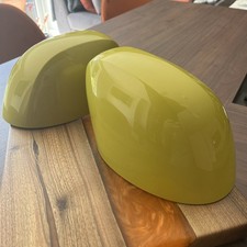 Mini Cooper SE F56 LCI Side Wing Mirror caps Pair Energetic Yellow Perfect
