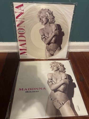 MADONNA - HOLIDAY TRUE 12” Limited Edition PICTURE DISC - Two Vinyl Set ENGLAND - Photo 2/9