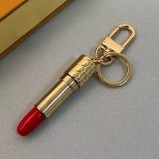 Red Lipstick Keychain Handbag Key Ring Chain Car Charm Hanging Jewelry Gift
