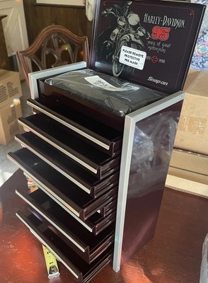 Harley-Davidson Snap-On Mini Toolbox BRAND NEW!  8 Drawer-Watch It Being Opened!