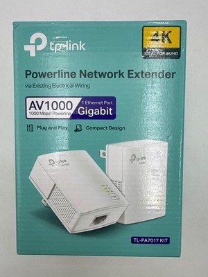 TP-Link AV1000 Gigabit Powerline Ethernet Adapter Kit TL-PA7017 KIT