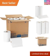 Pacific Blue Basic High Absorbency Paper Towel Rolls - 12 Rolls, 350 Ft Each