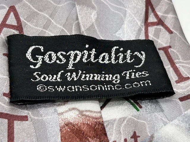 Corbata Gospitality Soul Winning para hombre I Corinthians 13:13 talla 3 7/8" x 59" Foto 4 de 4