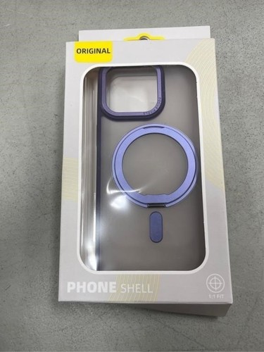 SAITONG Coque iPhone 15 Pro Max 6.7" - Violet 360 COQUE avec Ringstand - Photo 3 sur 3